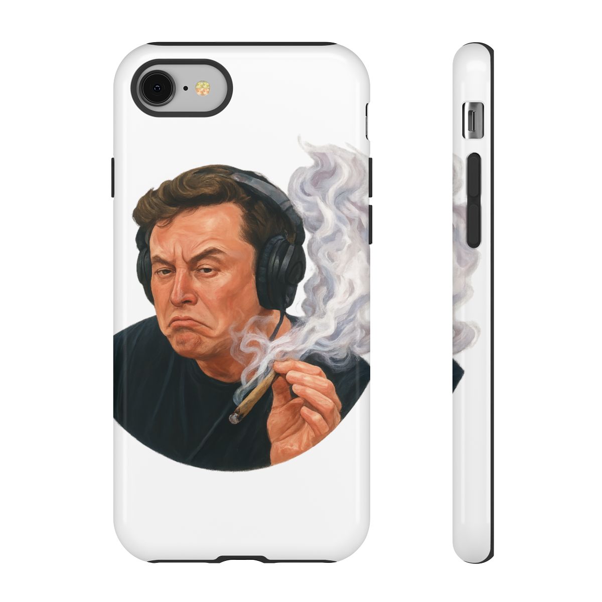 Elon Musk Joe Rogan Smoking Podcast Funny Sticker | Bold Vinyl Decal