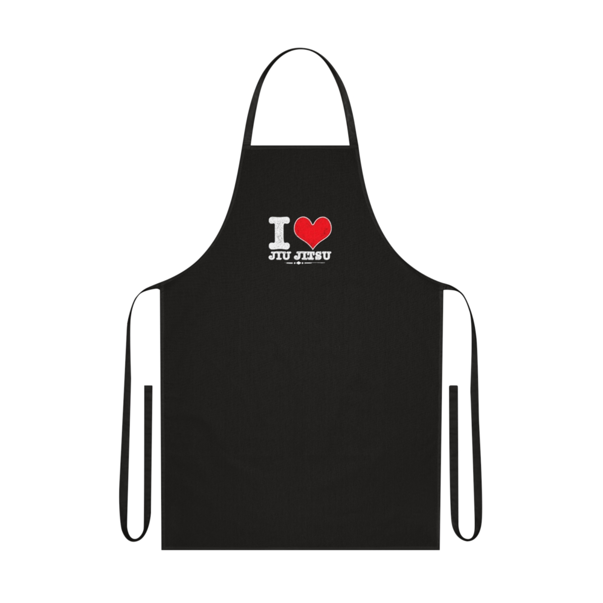 I Love Jiu Jitsu Apron - BJJ Grappler Kitchen Chef Gift