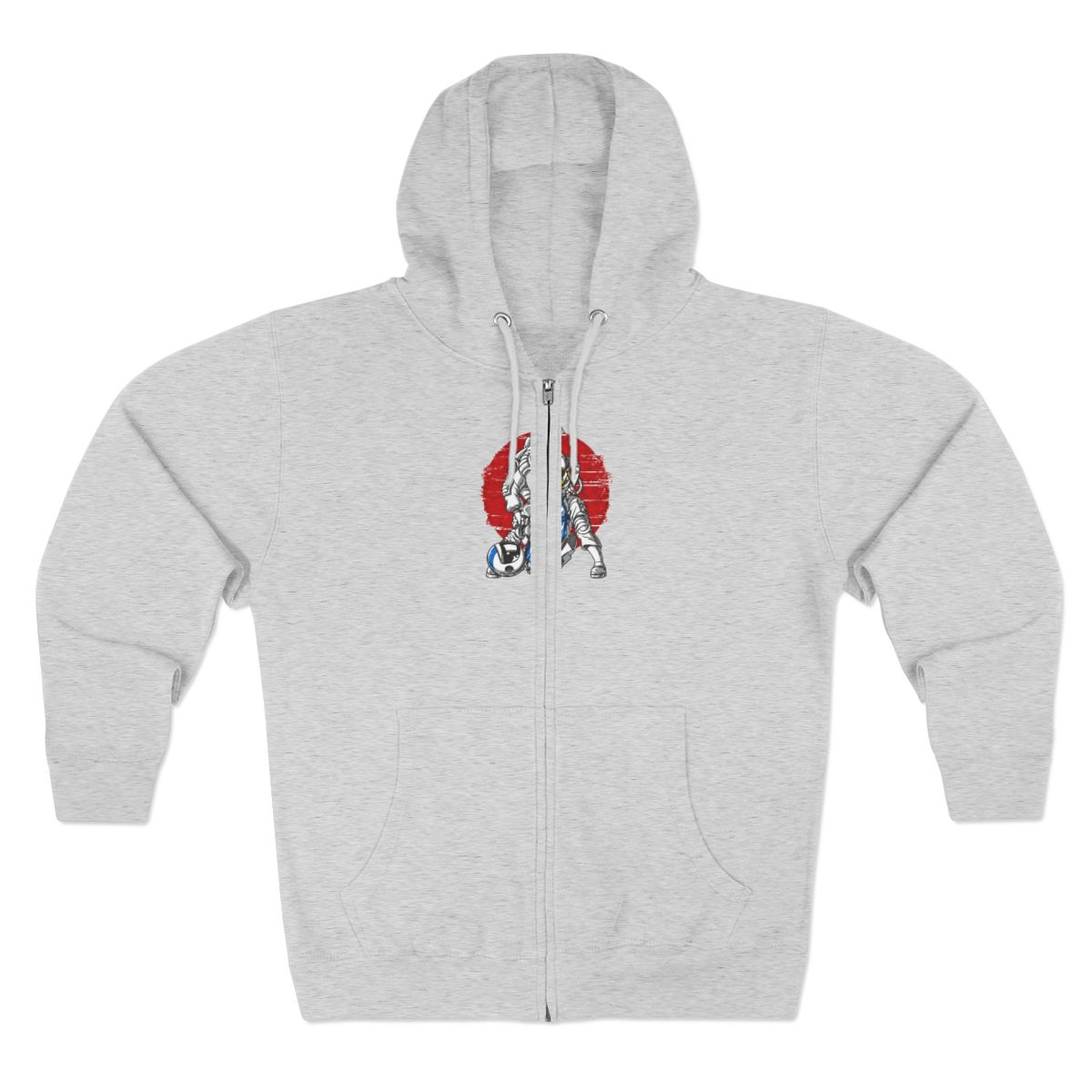 Astronaut Jiu Jitsu Full Zip Hoodie - BJJ Space Grappler Gear
